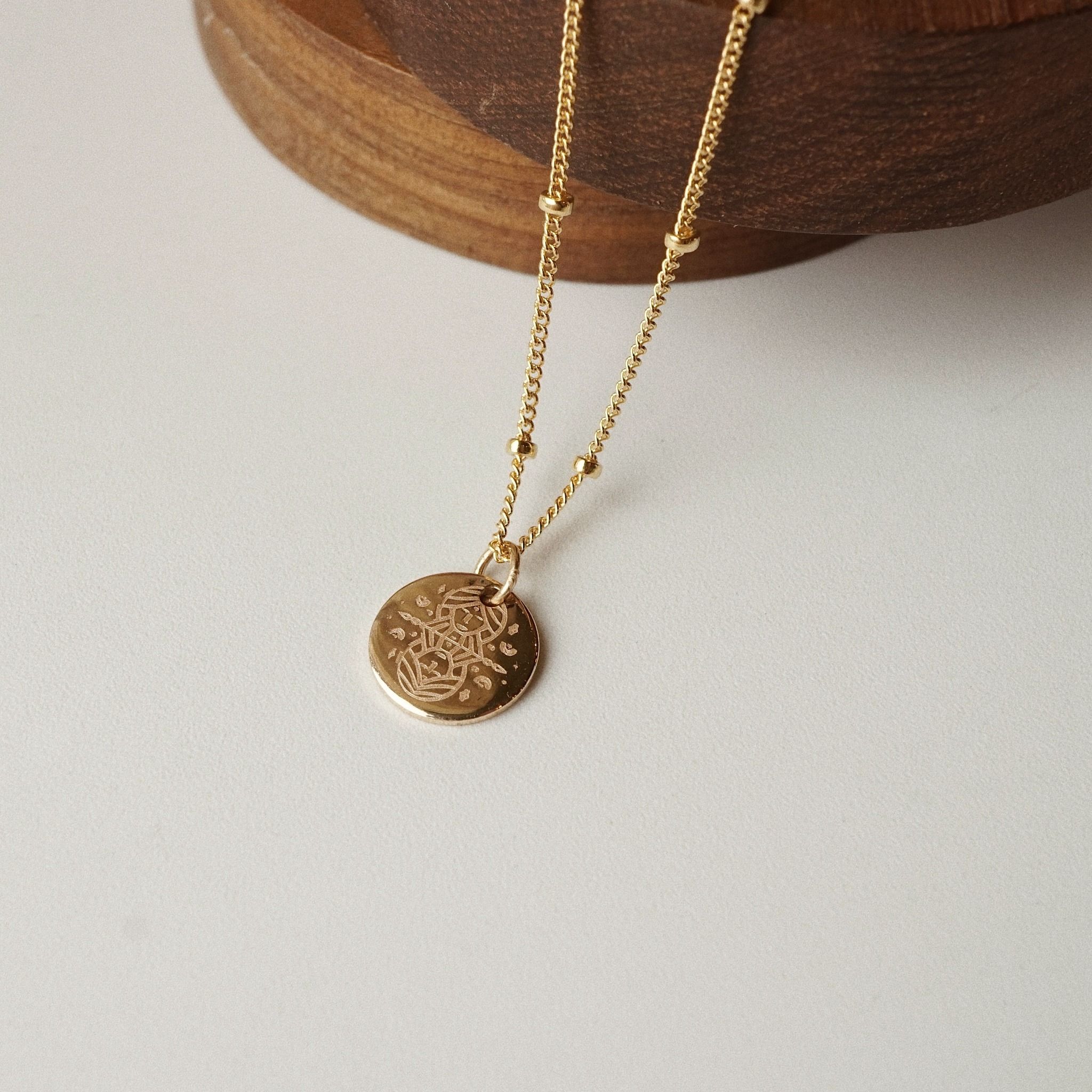 CLASSIC DISC SATELLITE NECKLACE 