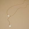  CRESCENT STAR LARIAT NECKLACE 