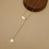  CRESCENT STAR LARIAT NECKLACE 