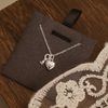  PUFF HEART & KEY NECKLACE (S) 