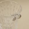  TRIO PAVE HOOP EARRINGS 