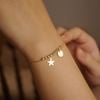  MINI DISC & STAR BEADED NUGGET BRACELET 