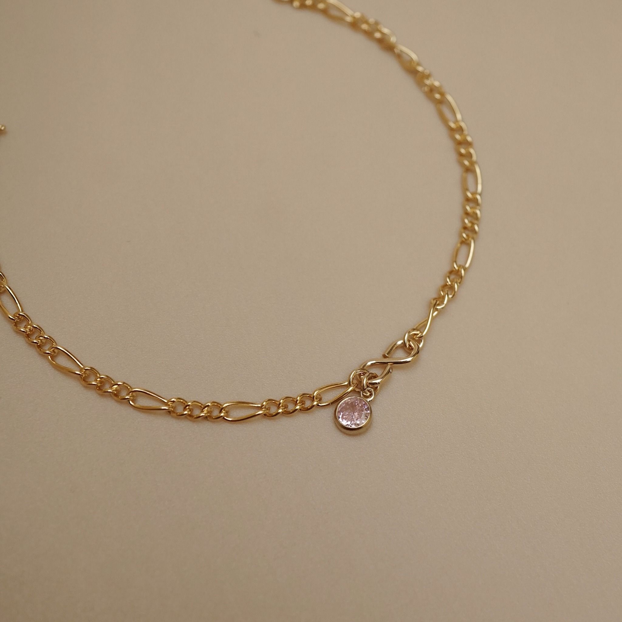 STONE - MINI INFINITY FIGARO BRACELET 