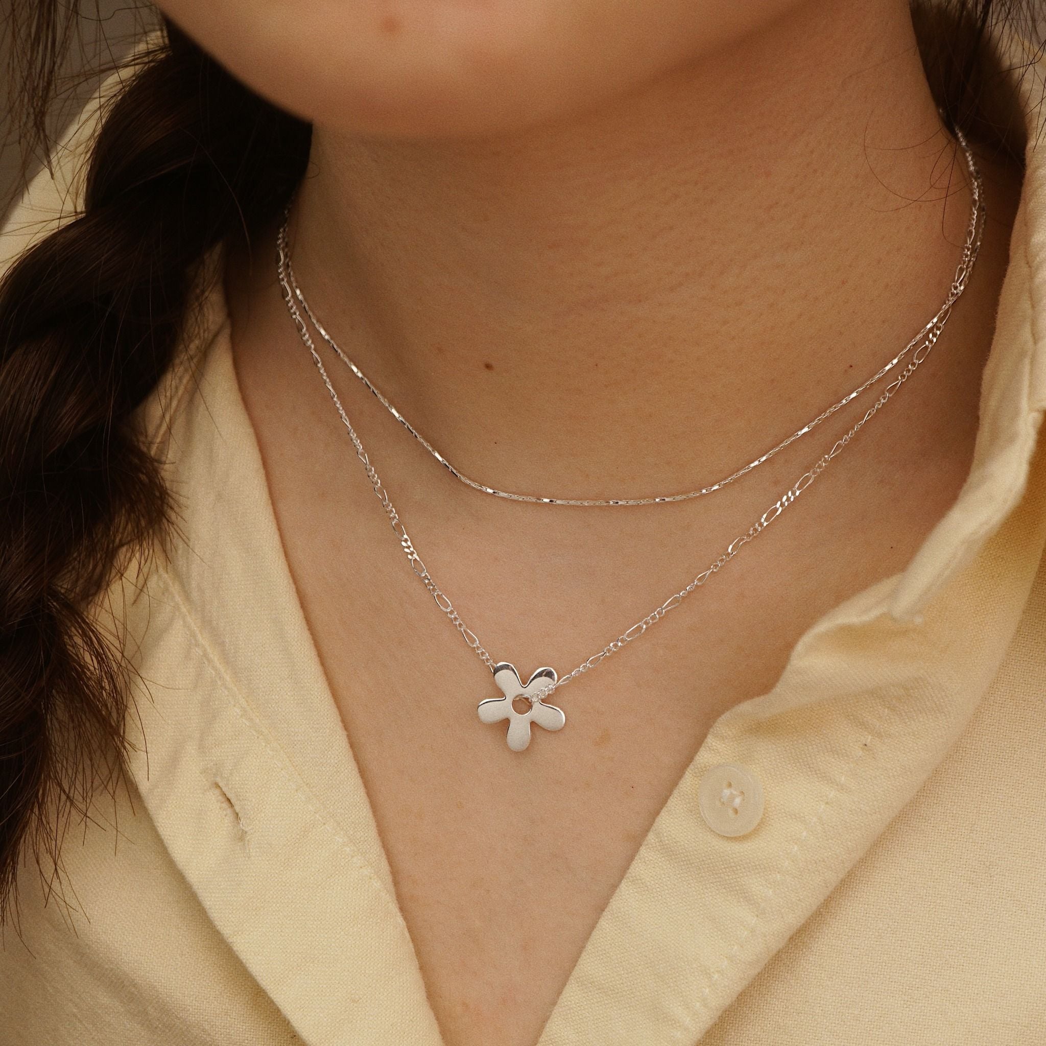  DAISY DUO CHAIN LAYER NECKLACE (S) 