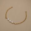  TRI BOLD SHAPE DOUBLE OVAL BRACELET 