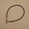  STONE - SILVER OBSIDIAN BRACELET 
