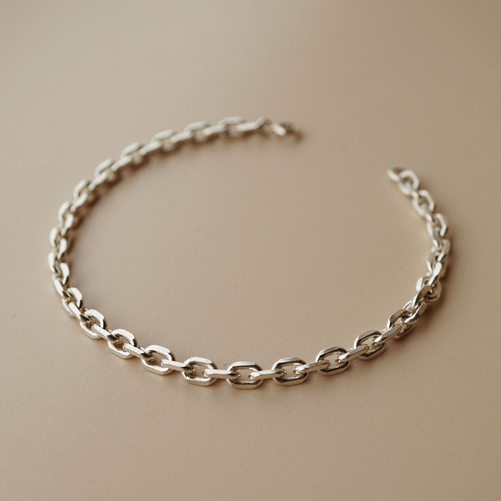  DIAMOND CUT OVAL LINK BRACELET (S) 
