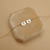  DOUBLE HEART LETTER LINK NECKLACE 