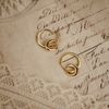  DOUBLE HOOP DROP EARRINGS 