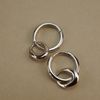  DOUBLE HOOP DROP EARRINGS 
