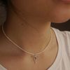  RIBBON KNOT BABY PEARL CHOKER NECKLACE (S) 
