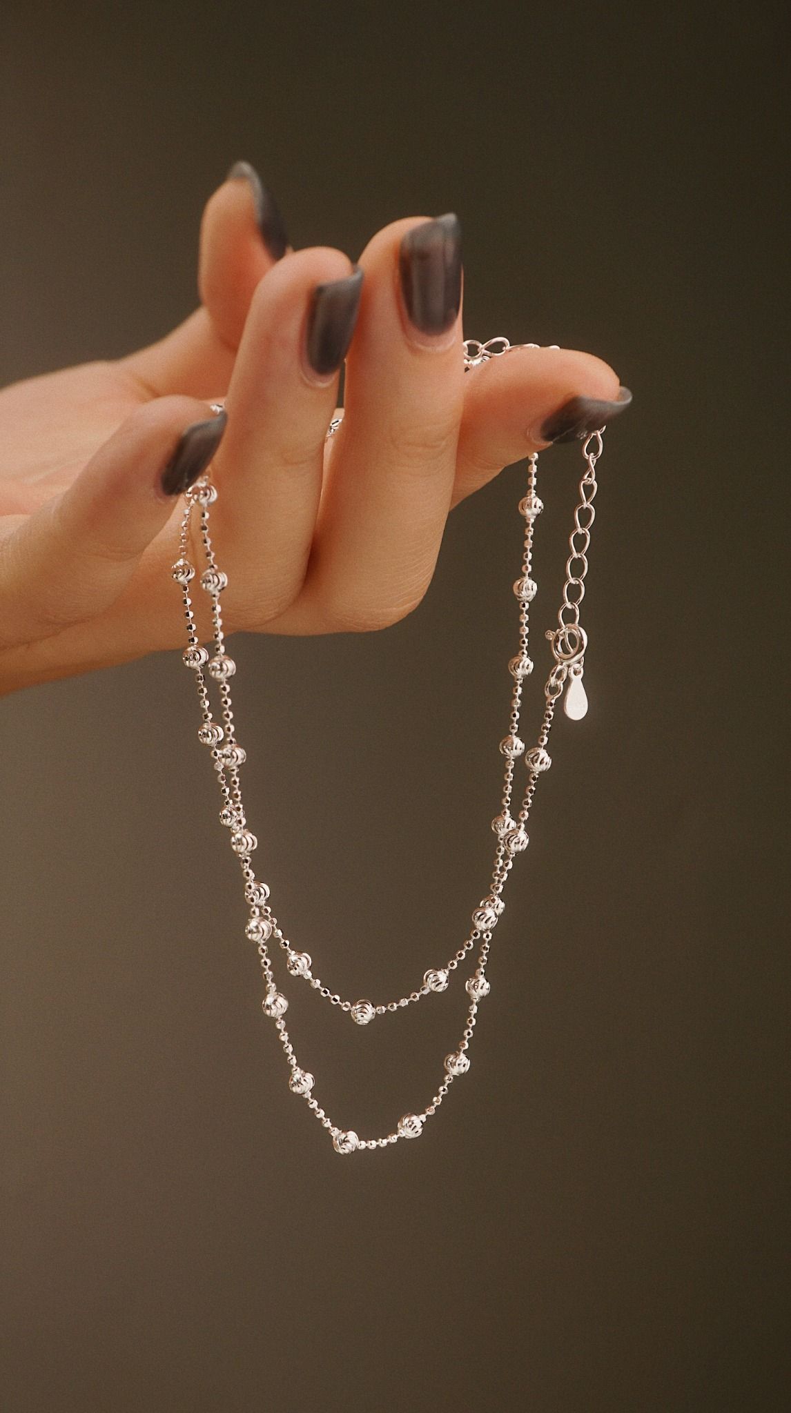  TINY SPARKLE BALL NECKLACE (S) 