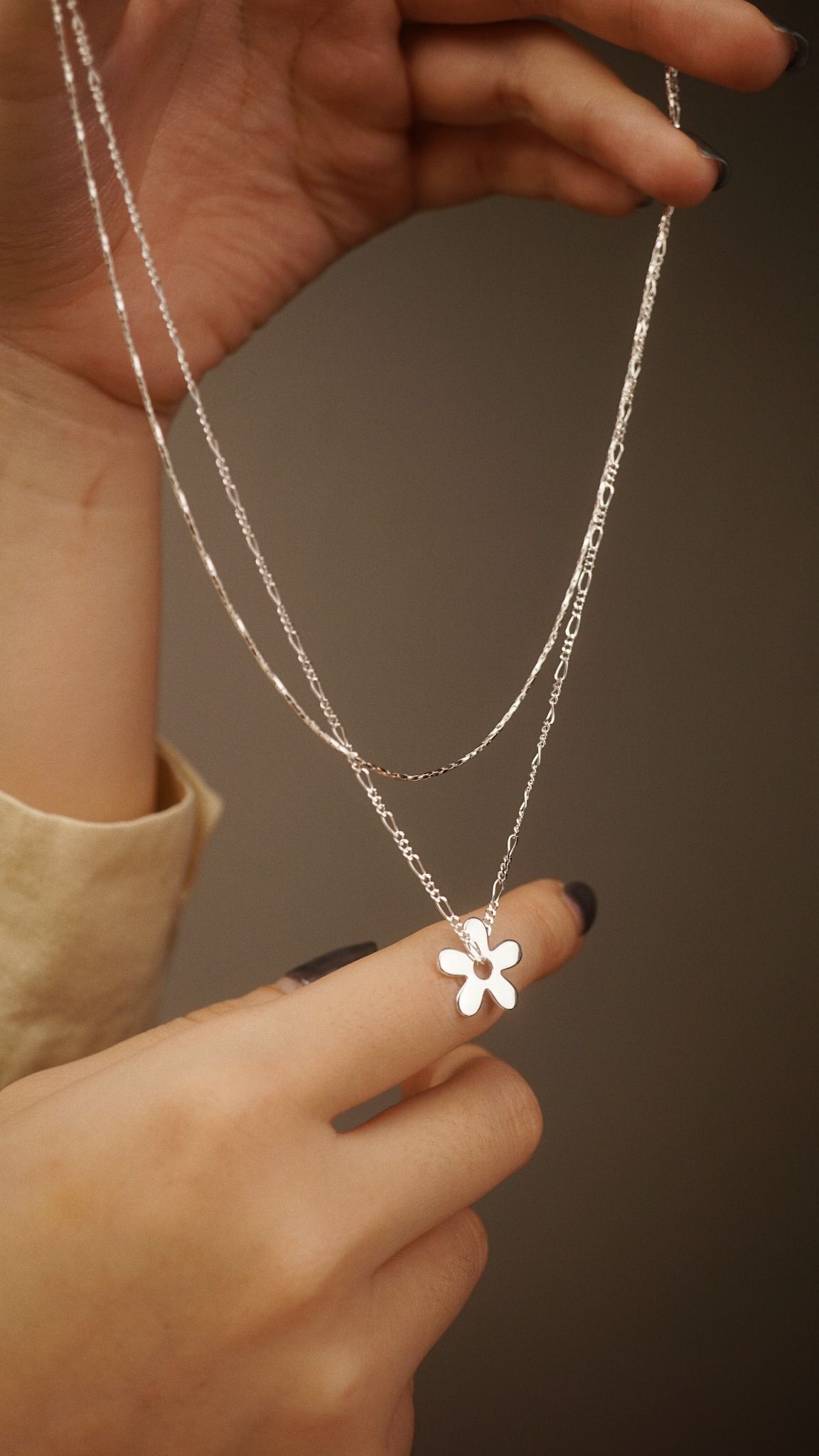  DAISY DUO CHAIN LAYER NECKLACE (S) 