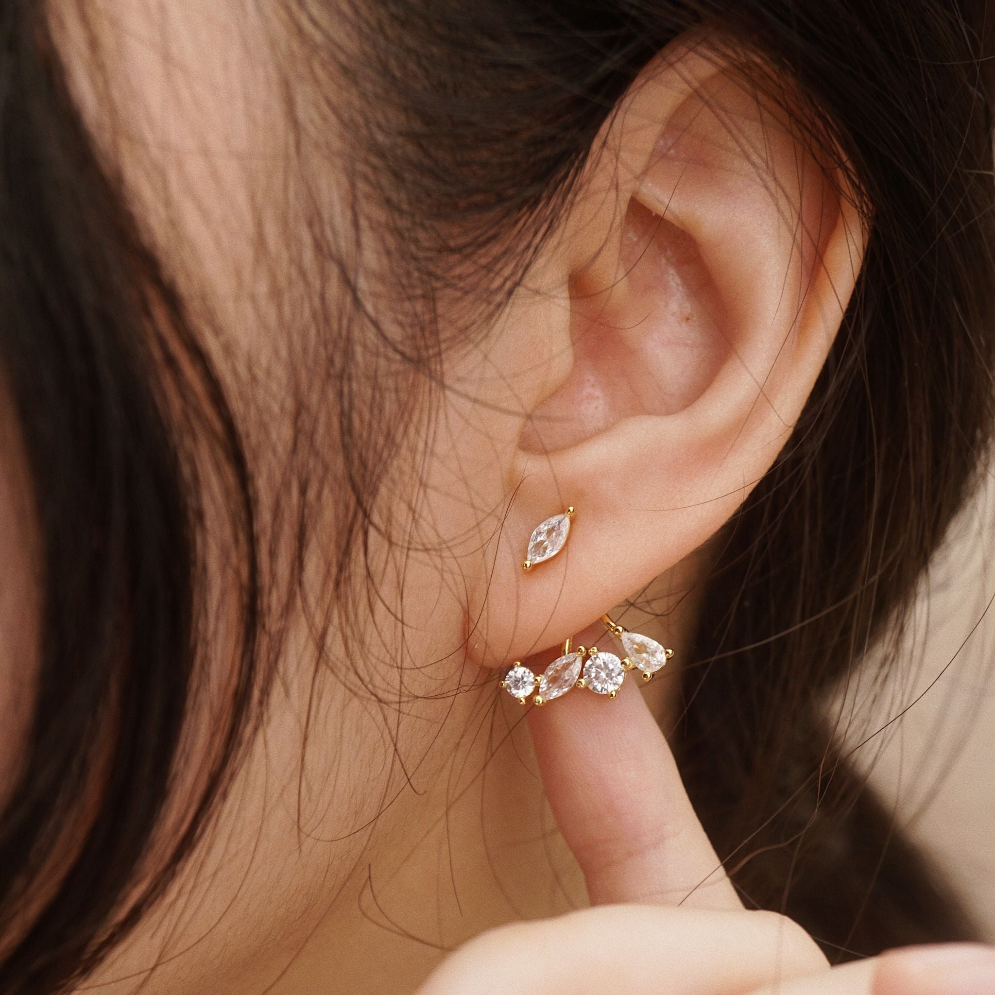  CLUSTER JACKET EARRINGS 