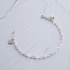  DUO LOCK OF LOVE RECTANGLE CHAIN BRACELET (S) 