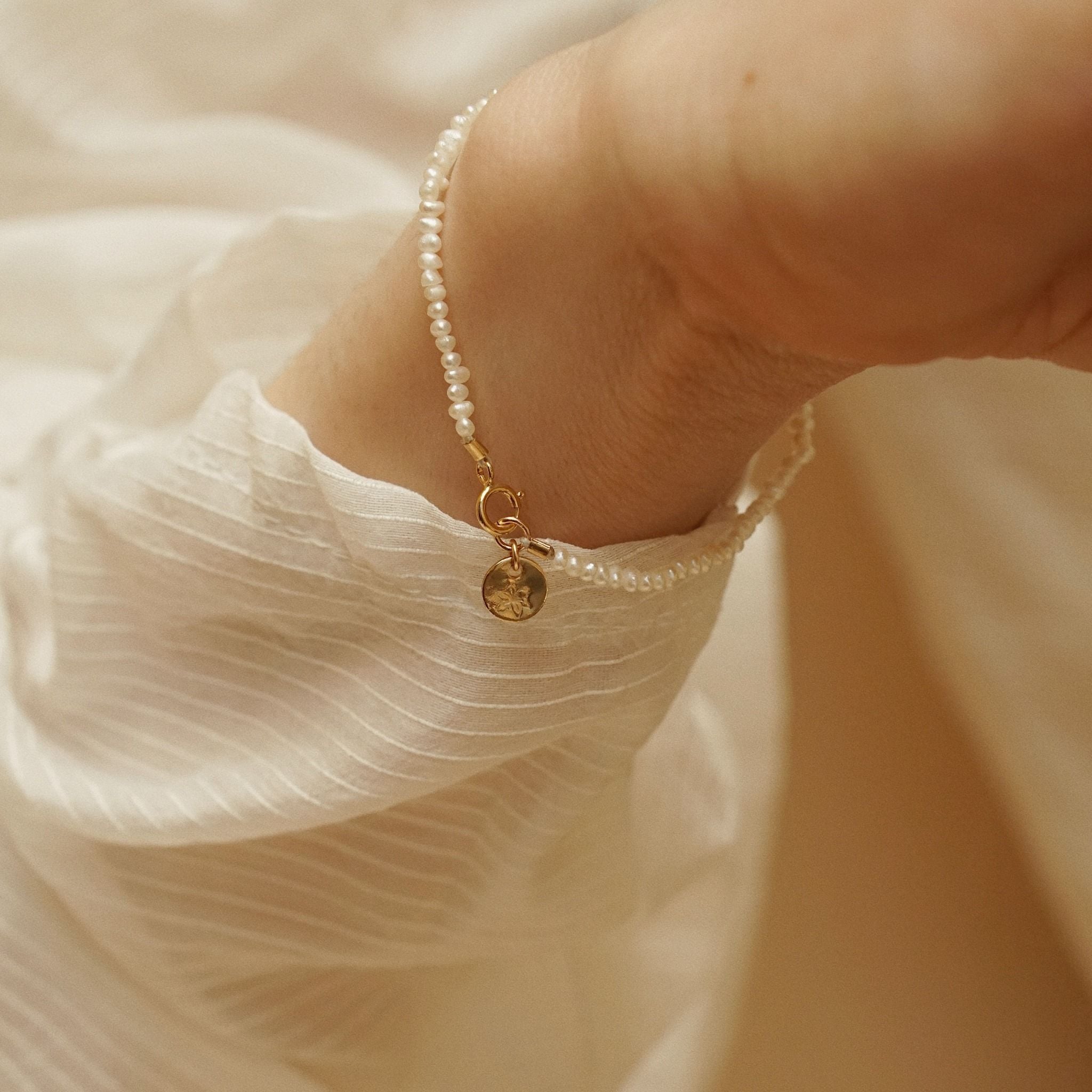  MINI DISC - BABY PEARL BRACELET 