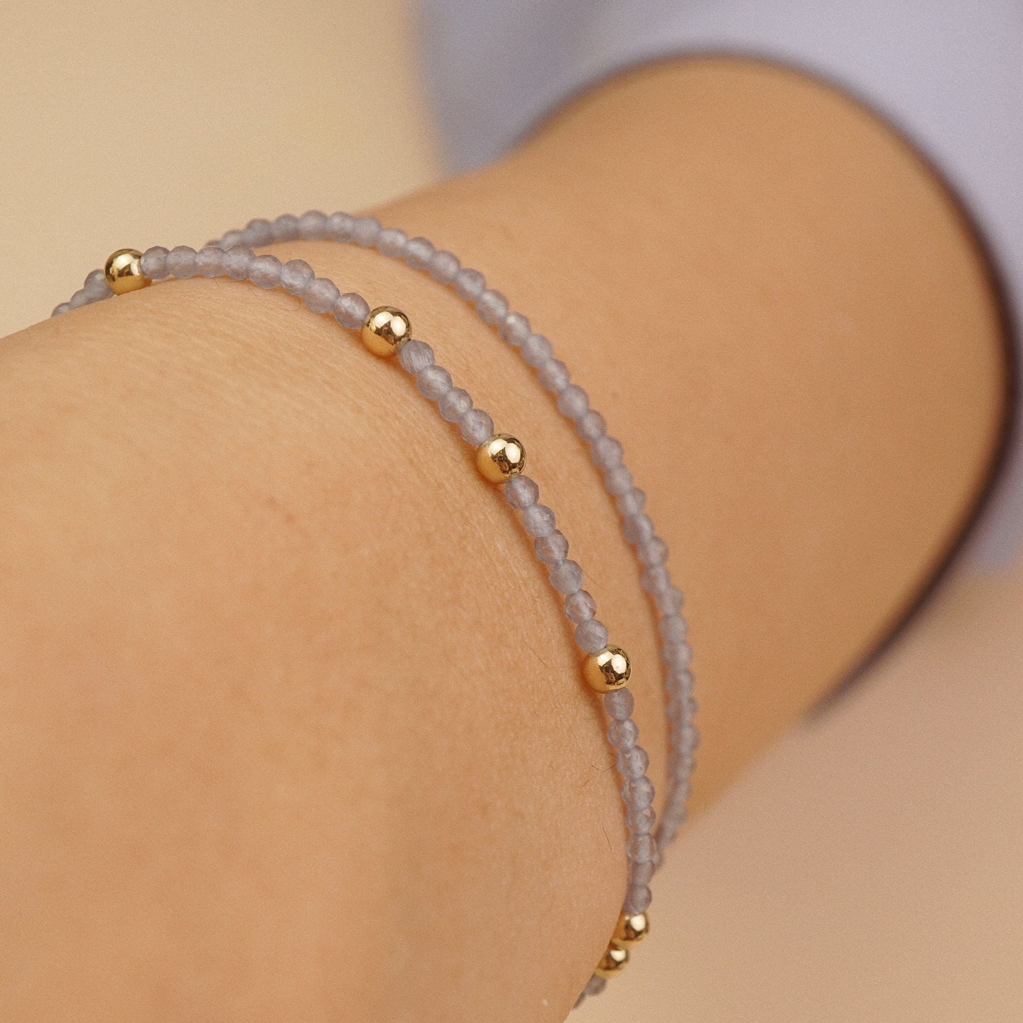  ROUND AMETHYST STONE BRACELET 