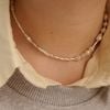  VINTAGE BAMBOO BEADED MIX OPAL PEARL NECKLACE (S) 