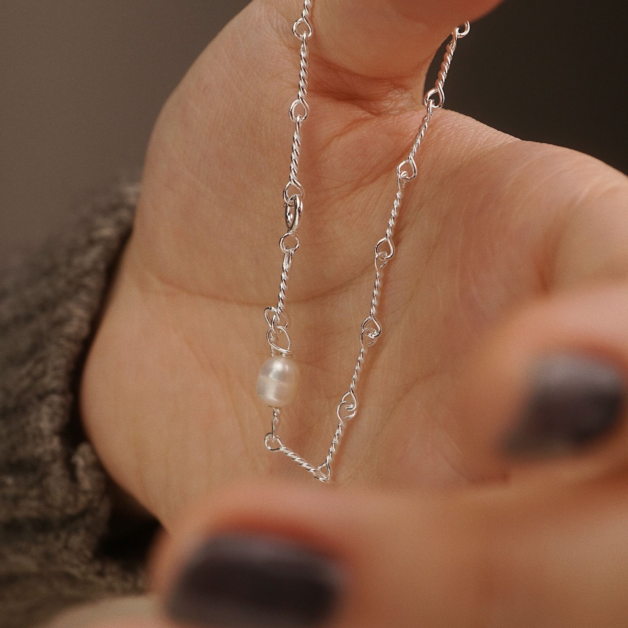  BOLD PEARL LINK BRACELET (S) 
