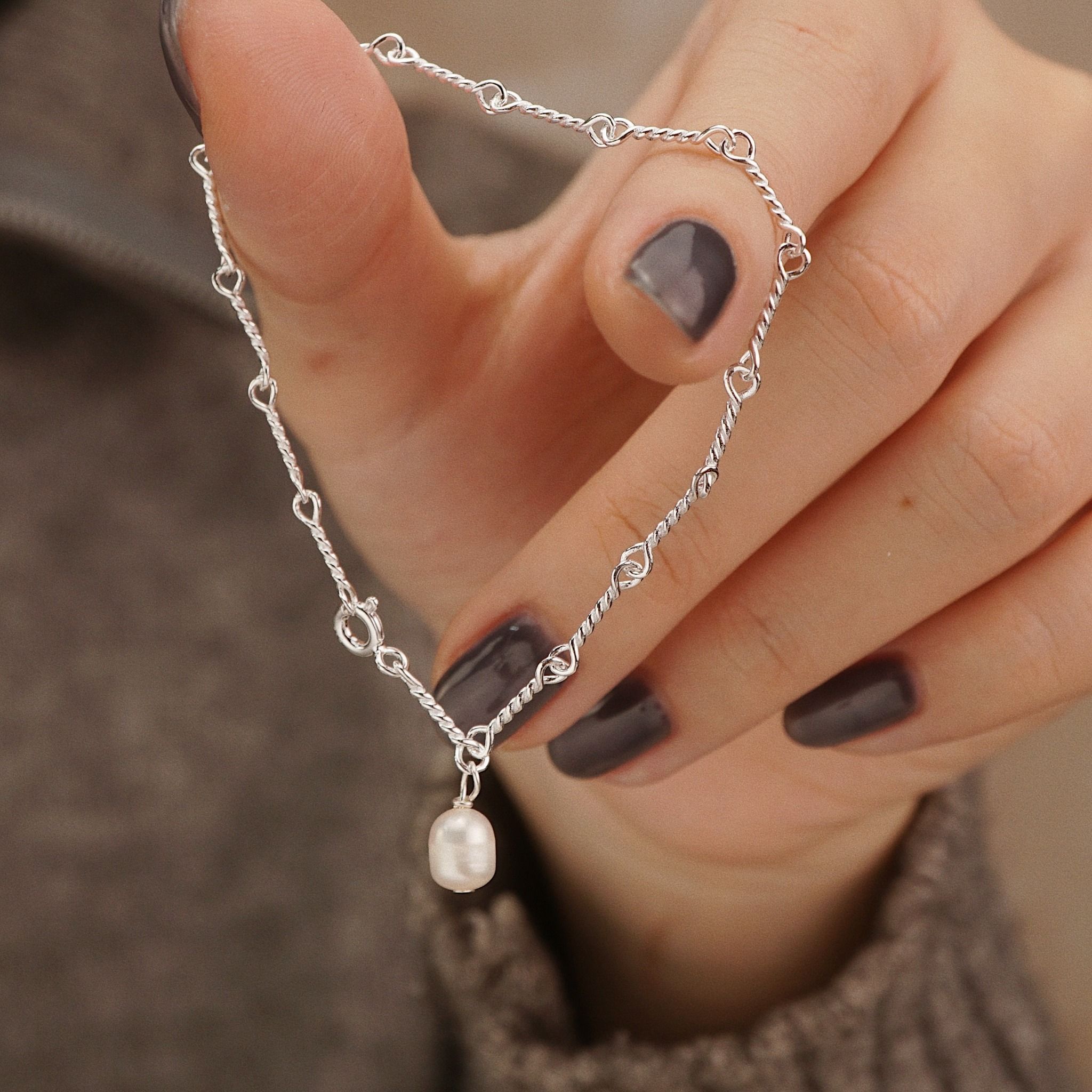  BOLD PEARL LINK BRACELET (S) 