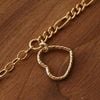  SPARKLE HEART - FIGARO BRACELET 