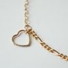  SPARKLE HEART - FIGARO BRACELET 