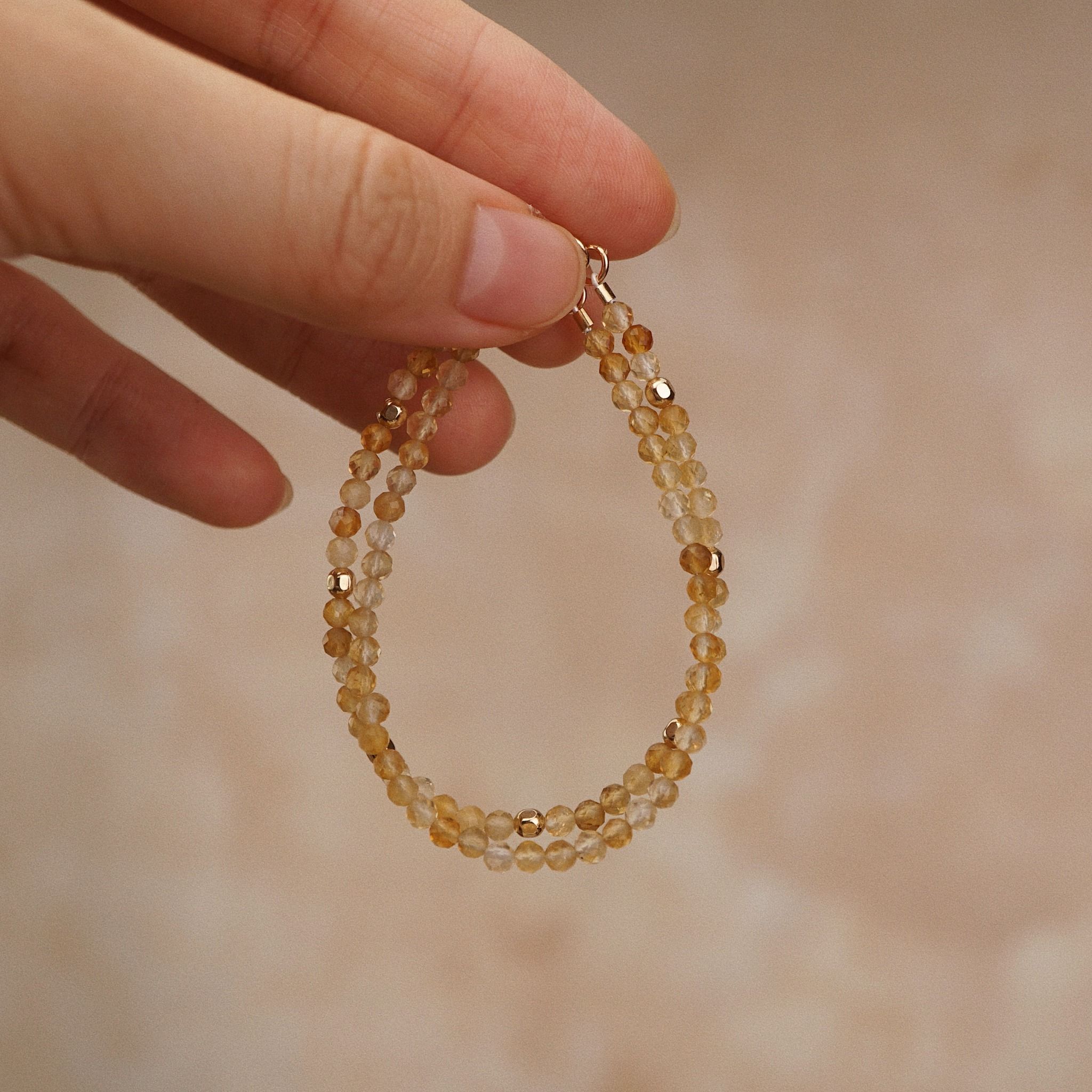  CITRINE STONE BRACELET 