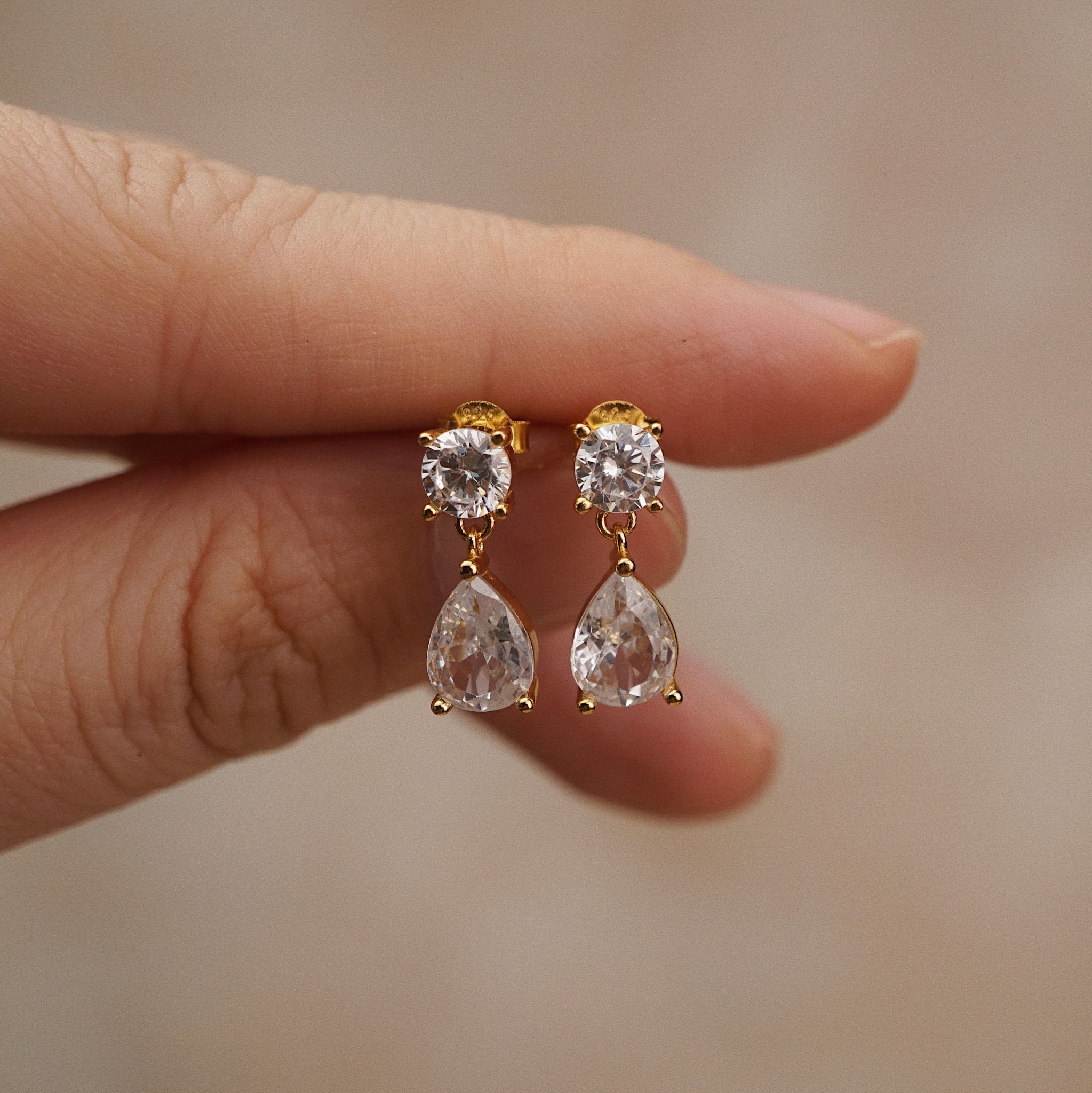  PEAR JACKET EARRINGS 