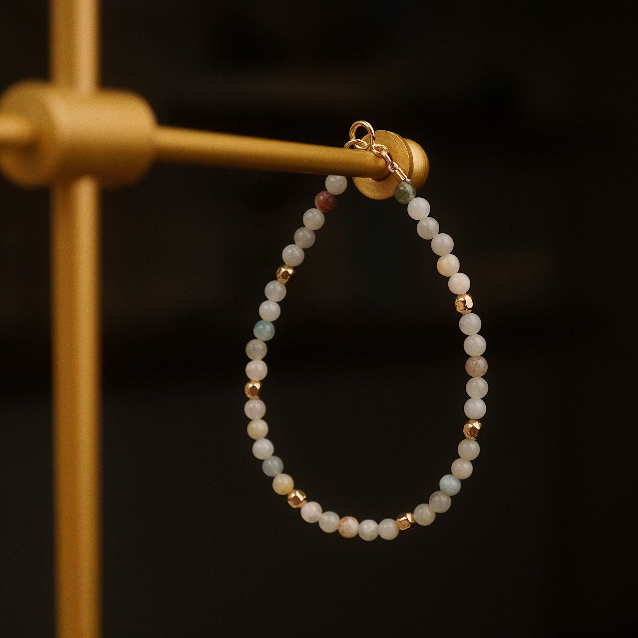  ROUND AMAZONITE STONE BRACELET 