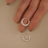  BOLD TWIST HOOP EARRINGS (S) 