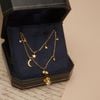  MOON & STAR LAYER NECKLACE 