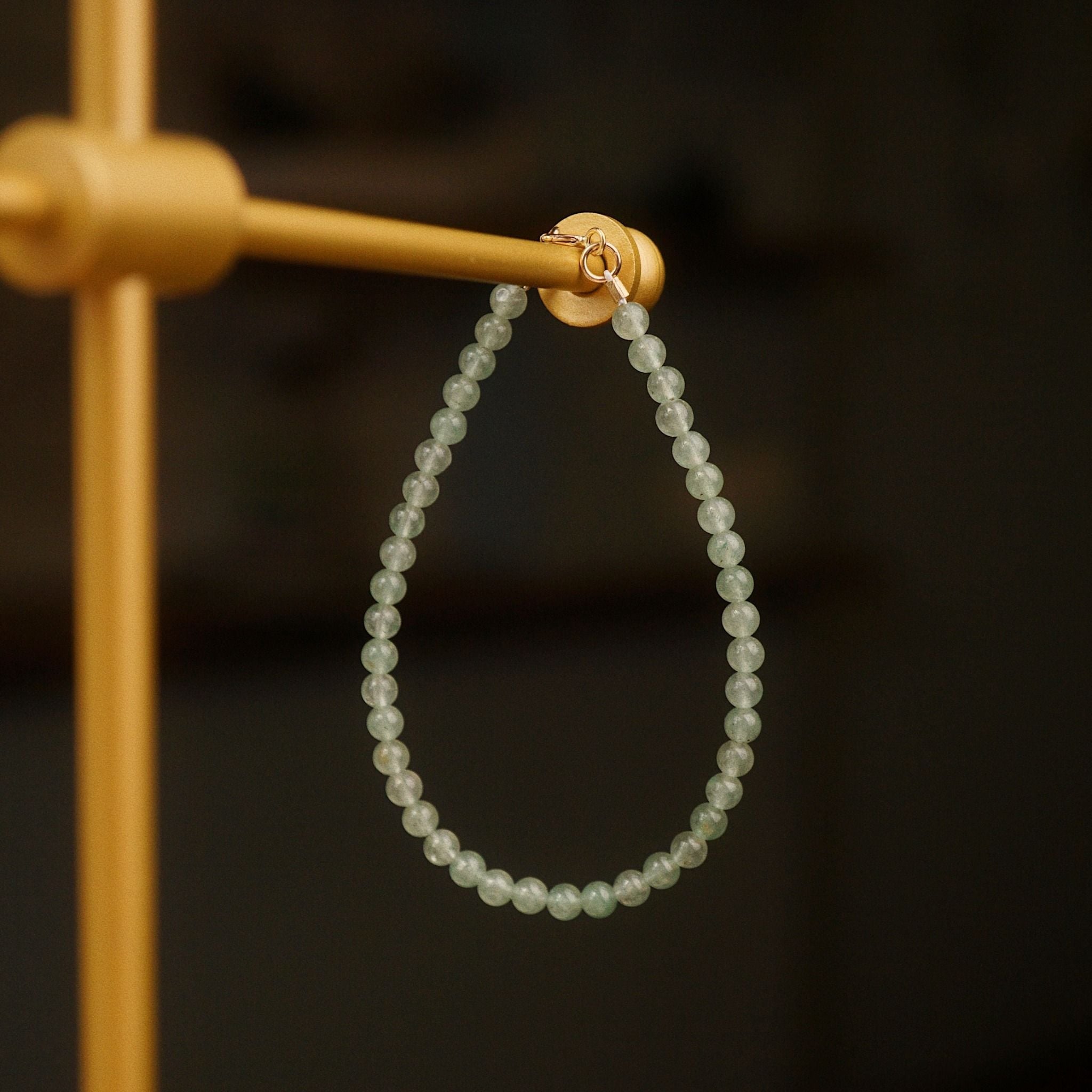  GREEN AVENTURINE STONE BRACELET 