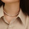  BUTTERFLY ROUND PEARL NECKLACE (S) 