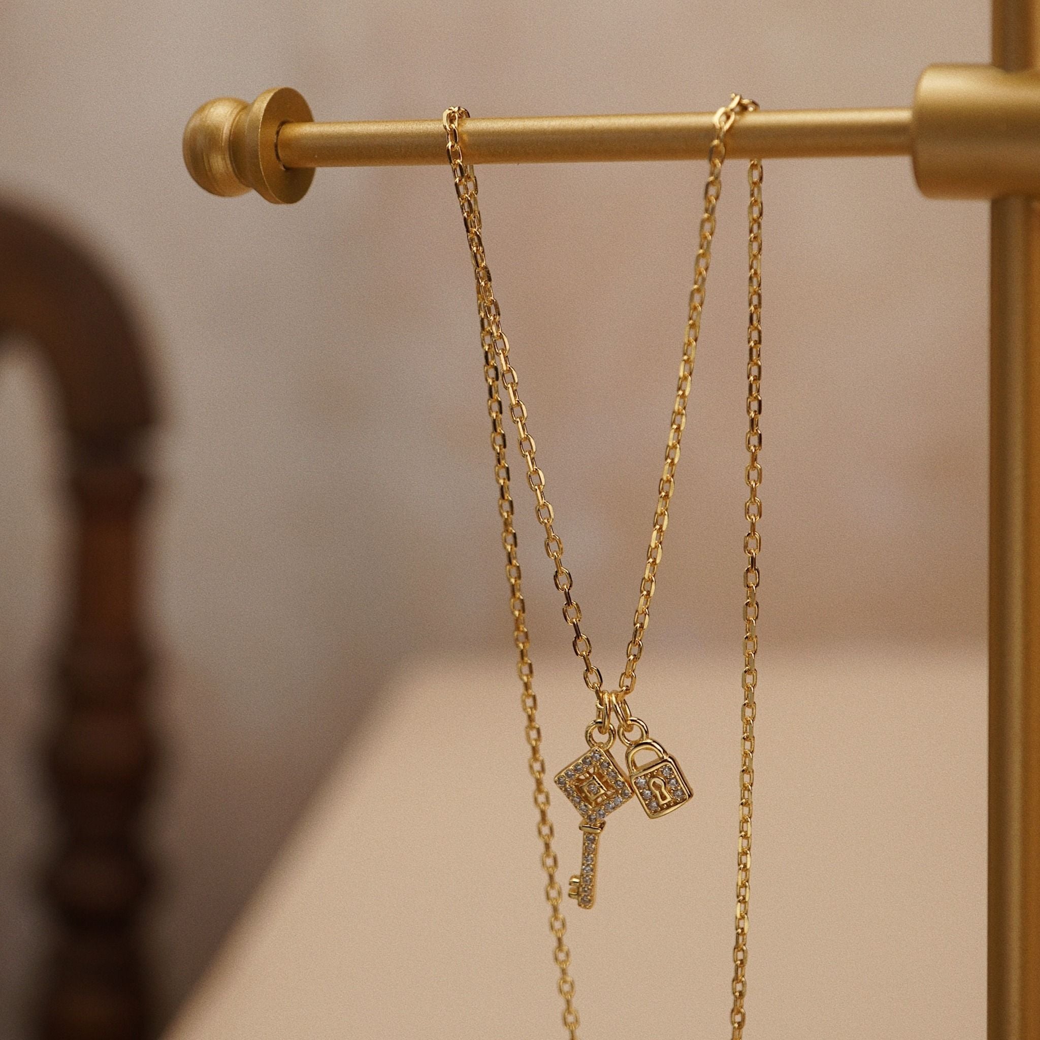  LOCK & KEY NECKLACE 