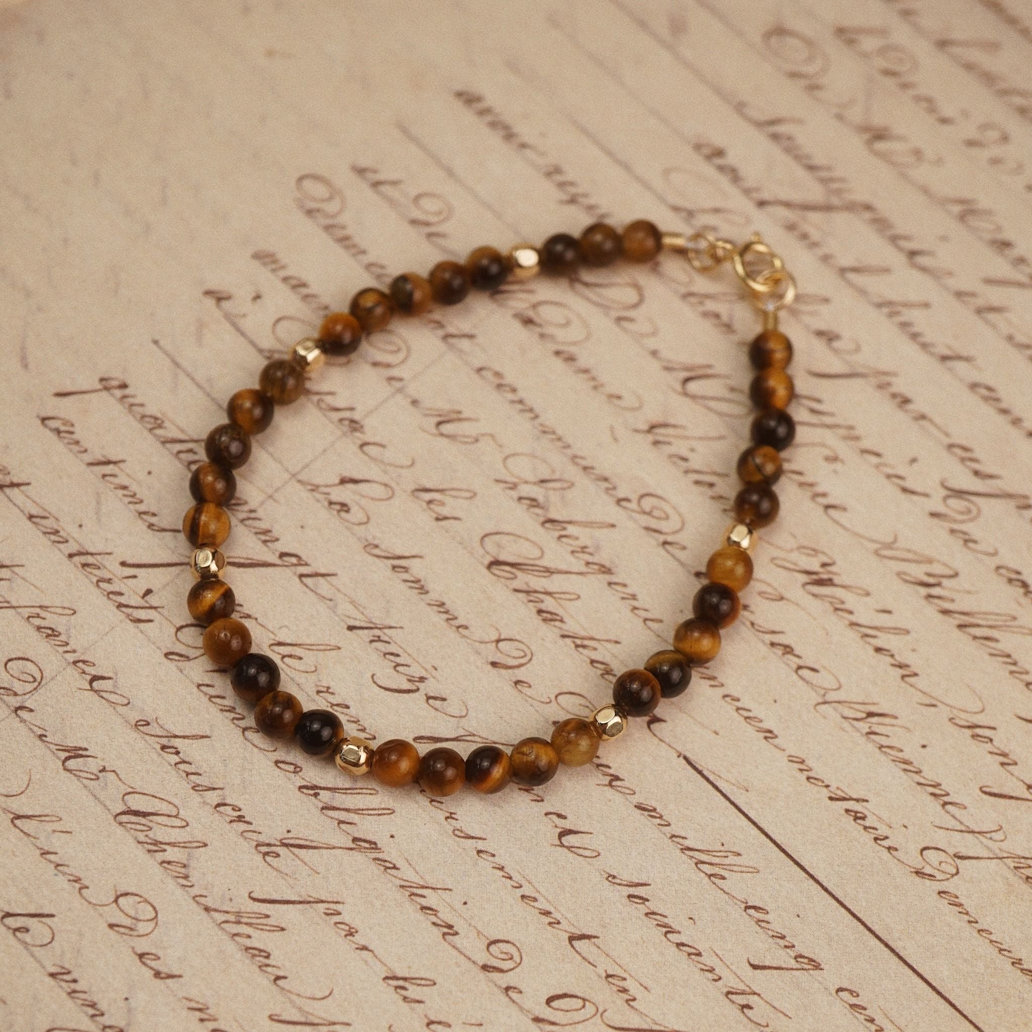  YELLOW TIGER STONE BRACELET 