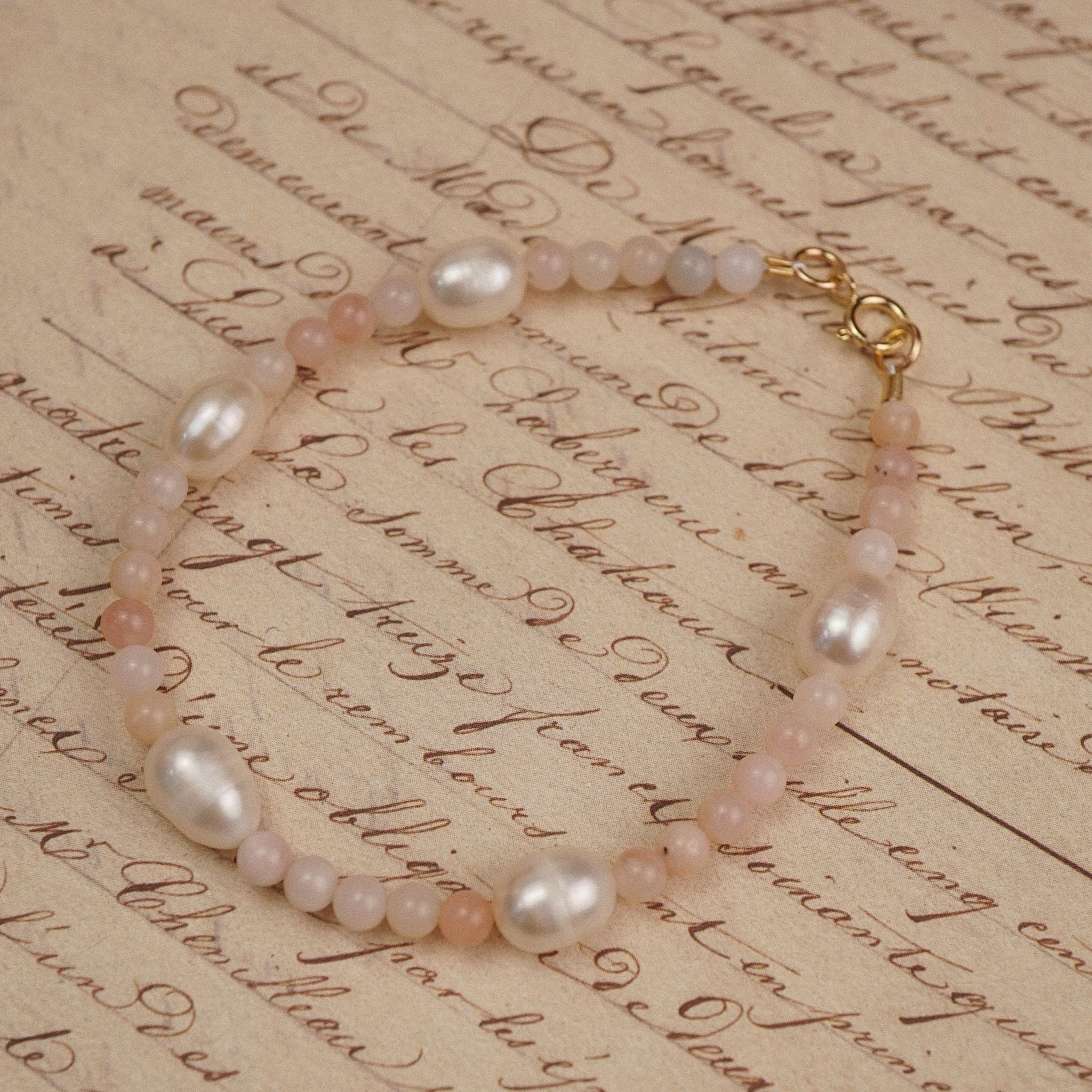  PINK OPAL MIX PEARL BRACELET 