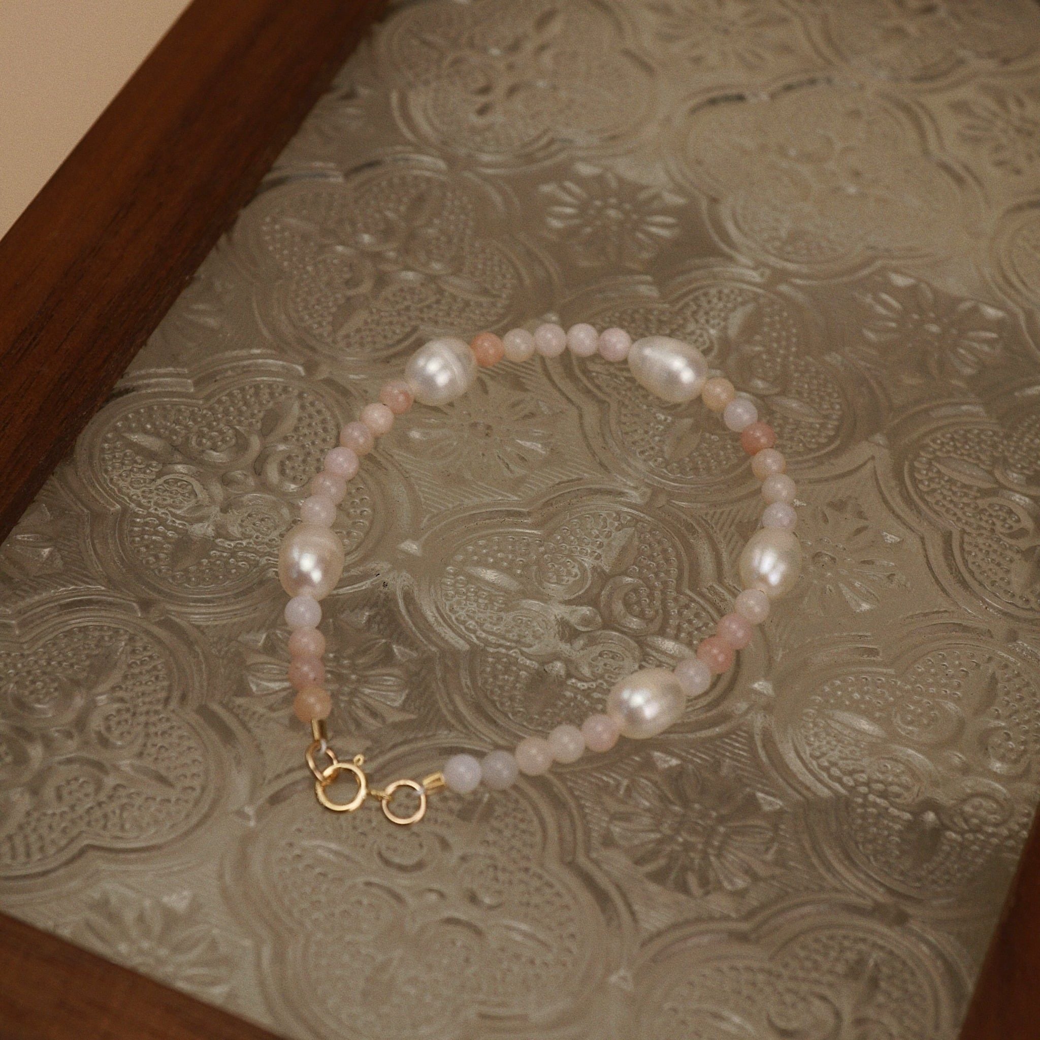  PINK OPAL MIX PEARL BRACELET 