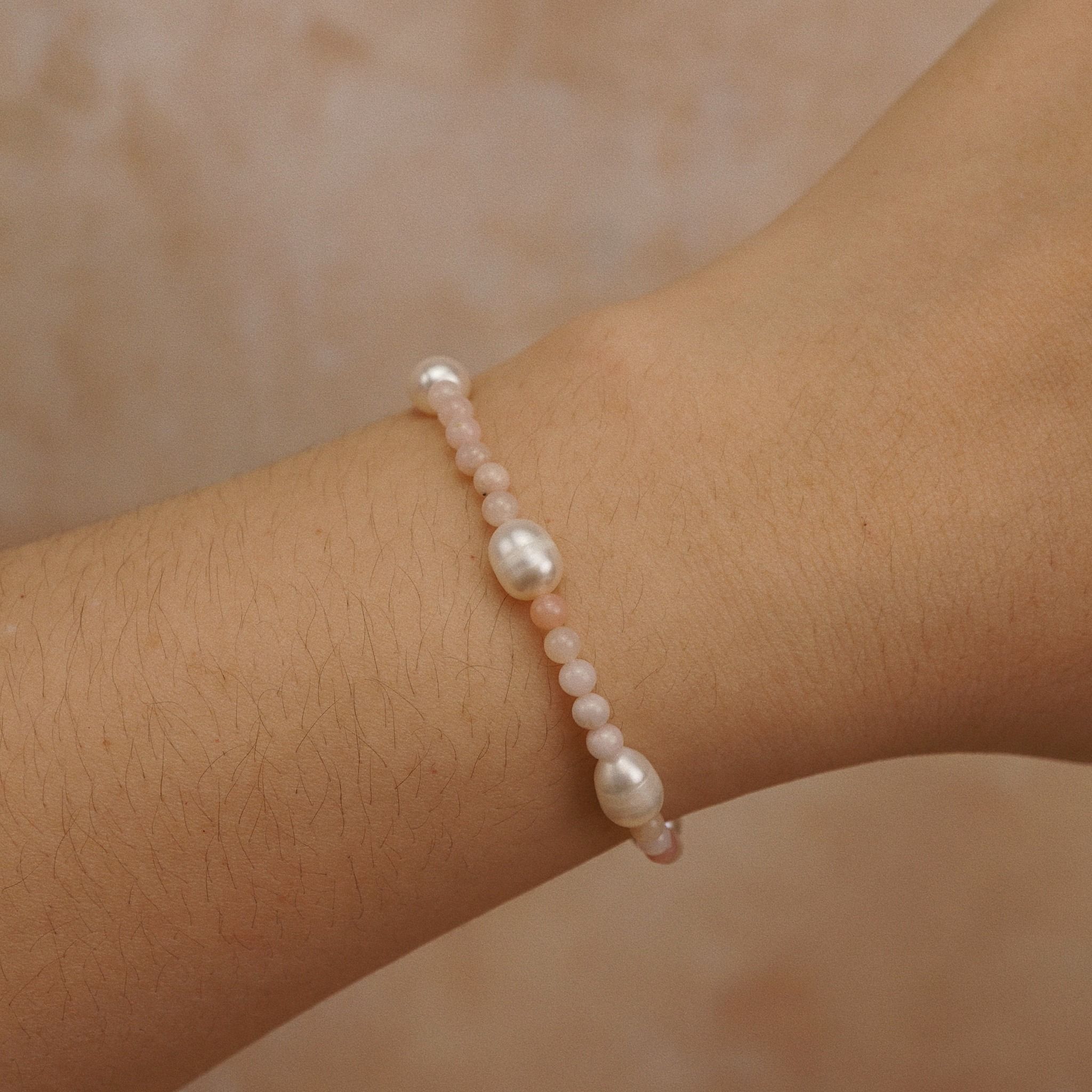  PINK OPAL MIX PEARL BRACELET 