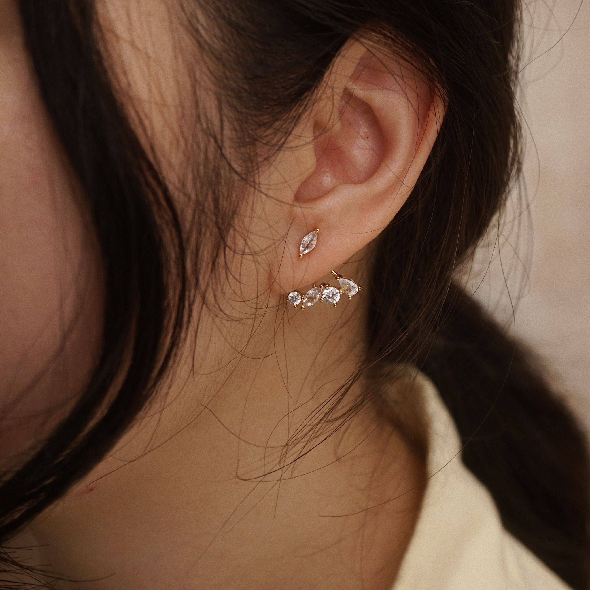  CLUSTER JACKET EARRINGS 