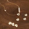  HEART LETTER ROUND PEARL BRACELET 