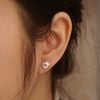  KNOT STUD EARRINGS (S) 