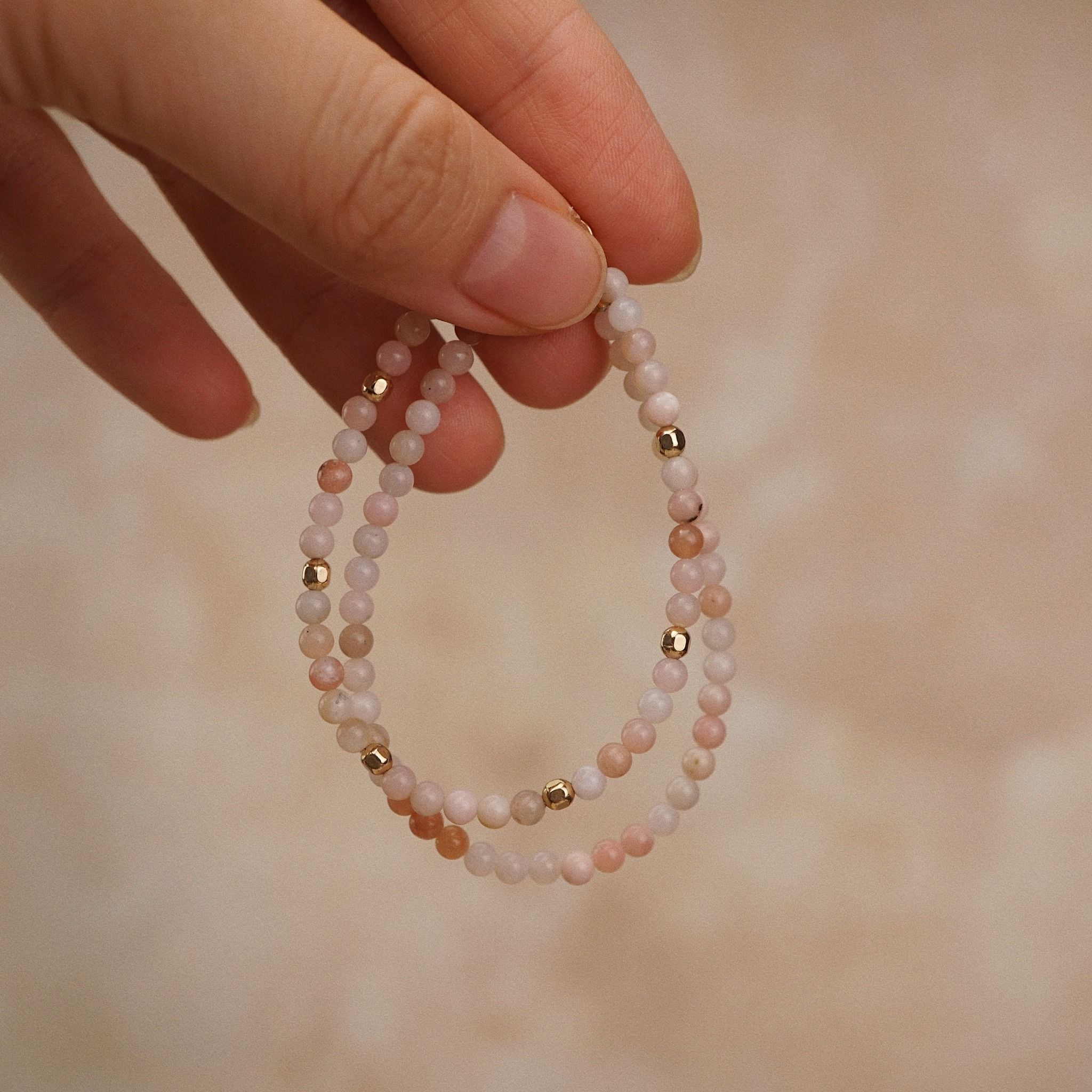  PINK OPAL STONE BRACELET 