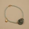 SHELL - INTERLOCKING JADE STONE BRACELET 