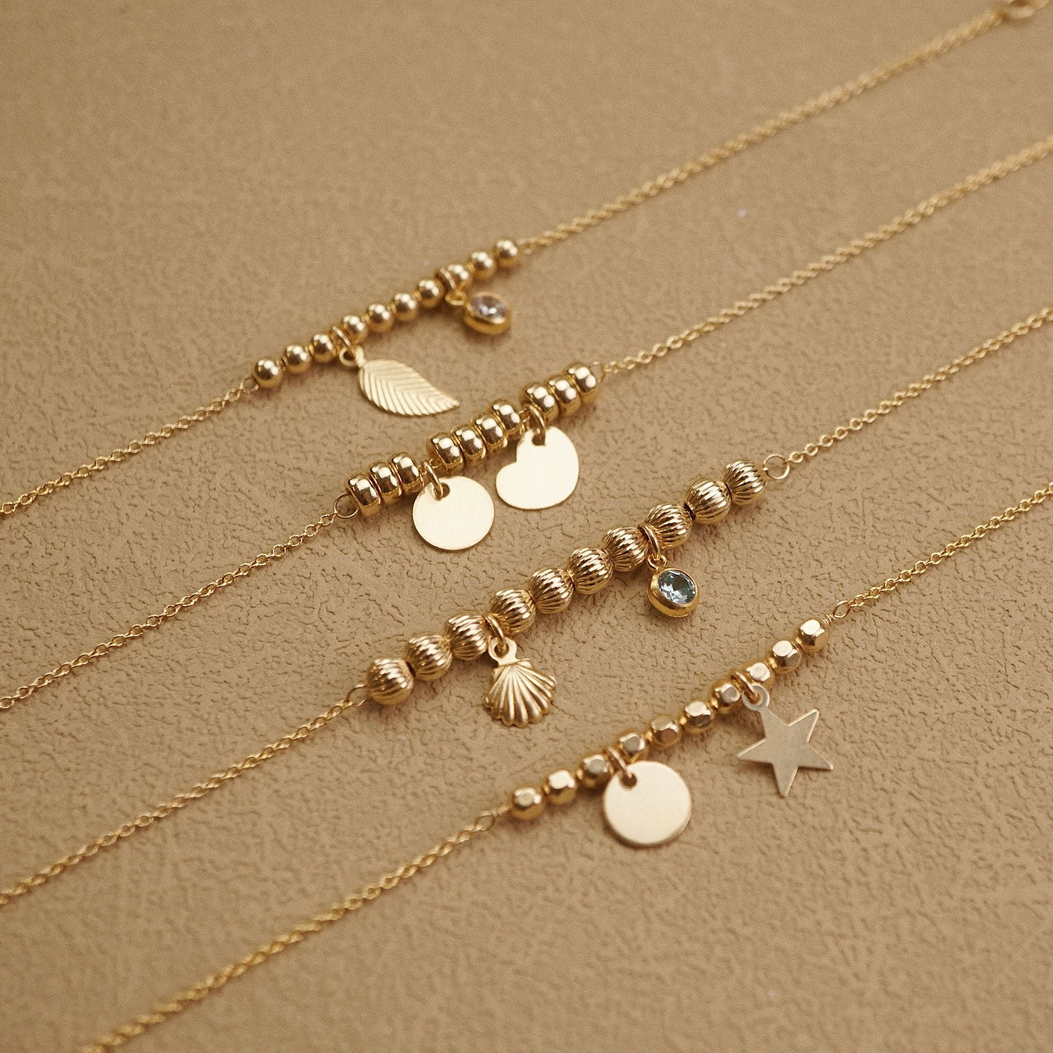  MINI DISC & MINI HEART ROSIE BRACELET 