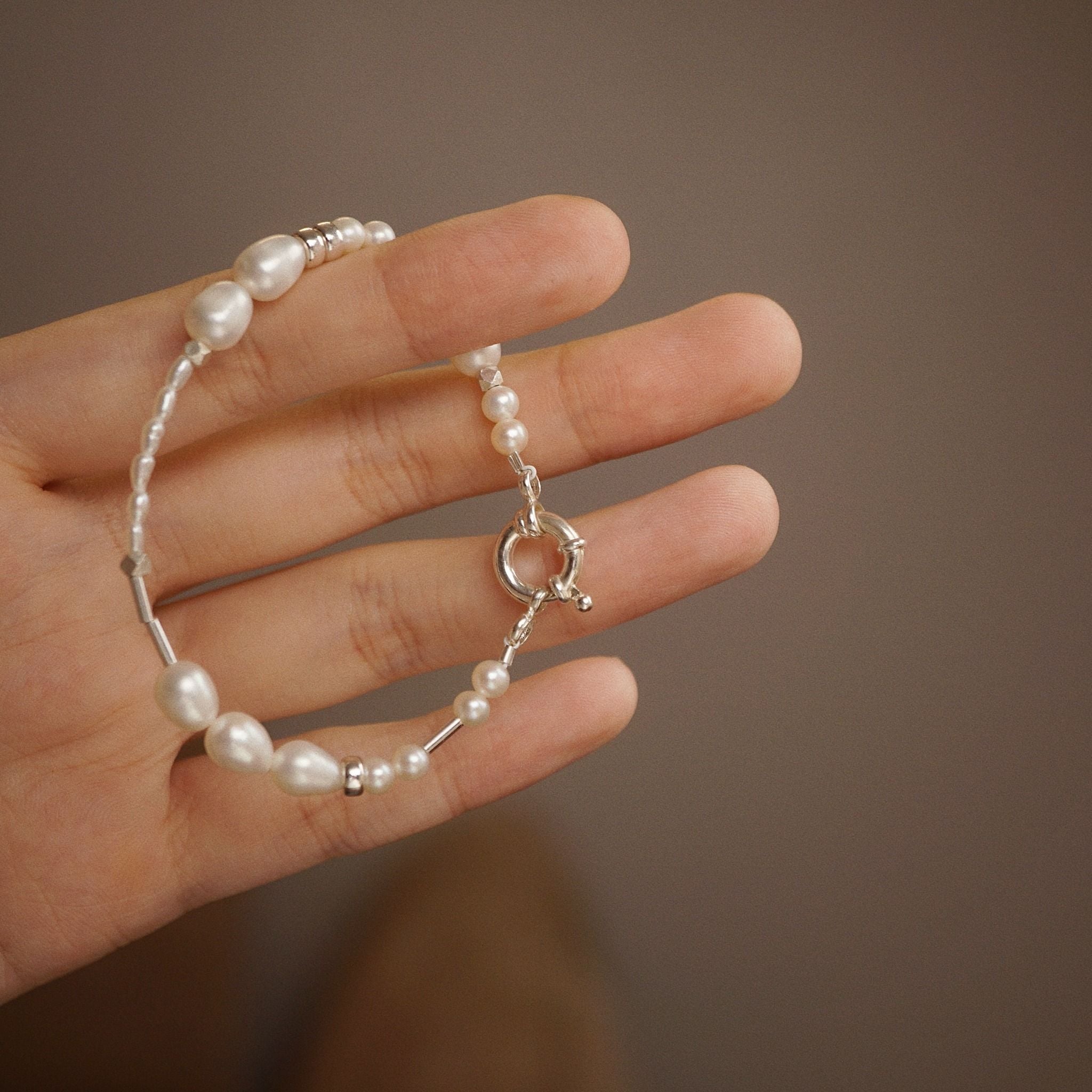  PEARL COLLAGE SPRING LOCK BRACELET (S) 