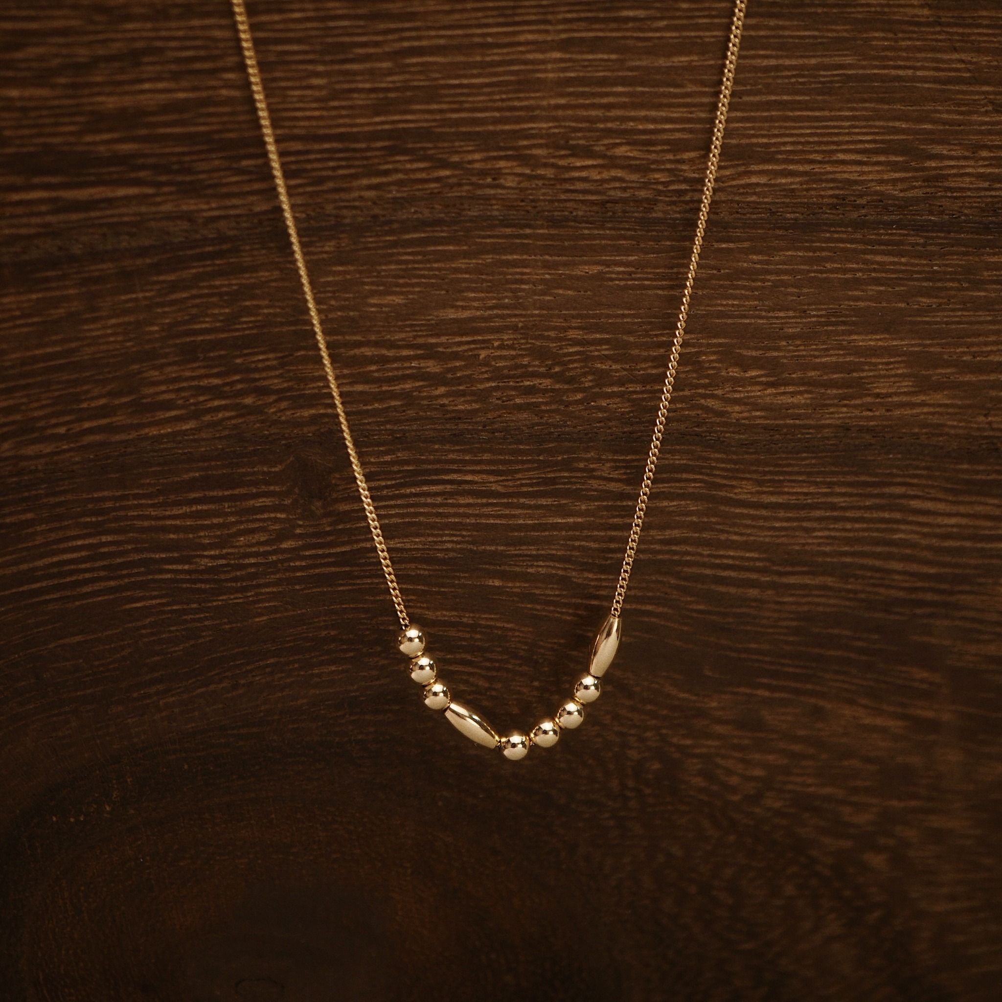  MORSE CODE MINI CURB NECKLACE 
