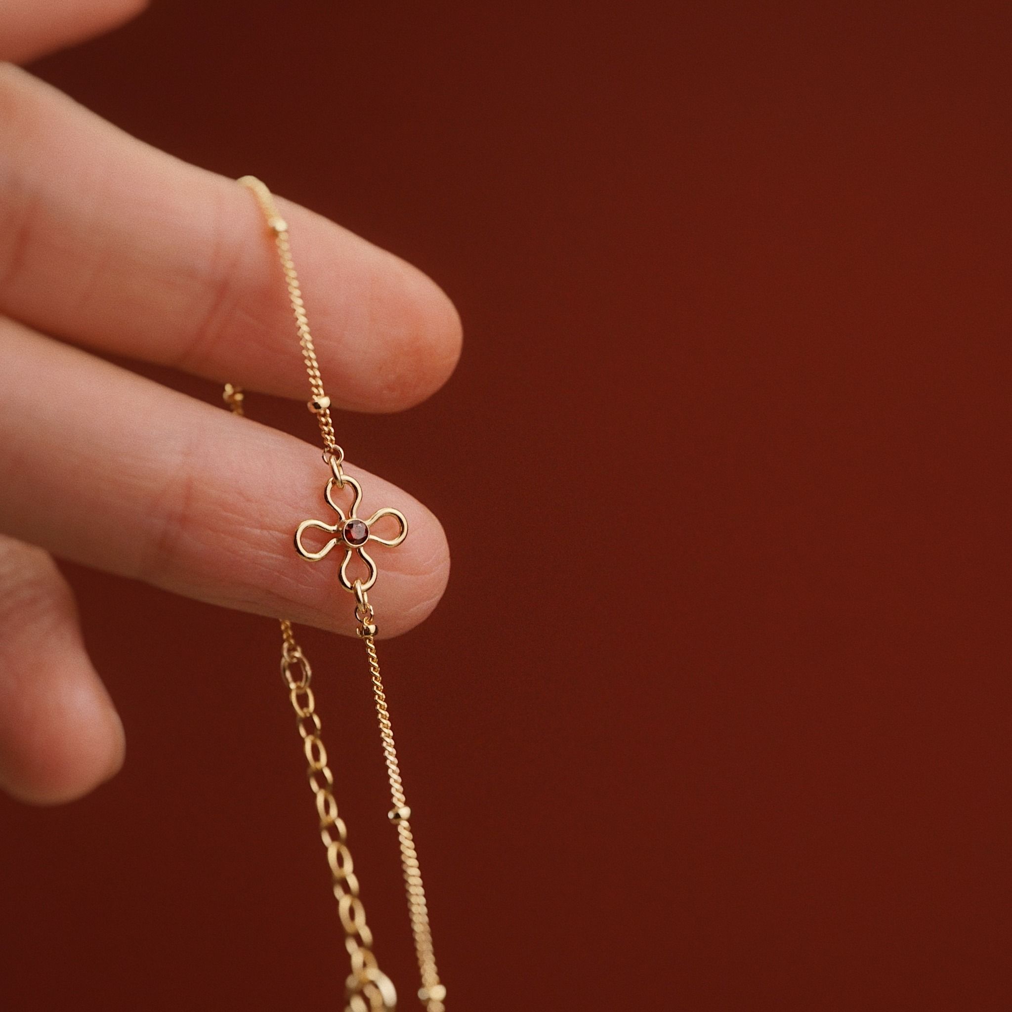  FLOWER SATELLITE BRACELET 