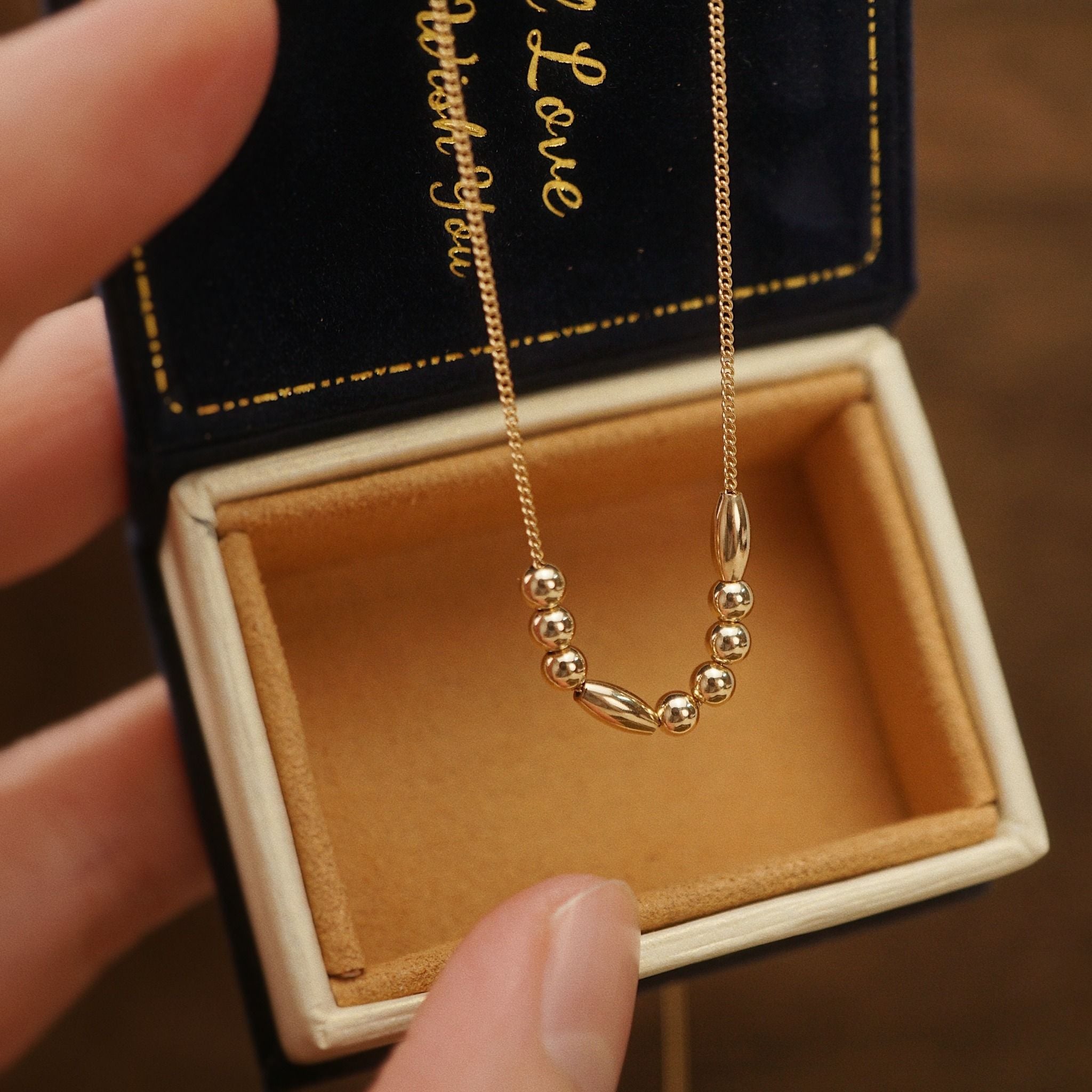  MORSE CODE MINI CURB NECKLACE 
