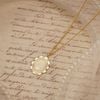  FLORAL FRAME SILKY NECKLACE 