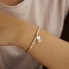  MINI DISC & BOLD PEARL SUNDANCE MIX ROUND PEARL BRACELET (S) 